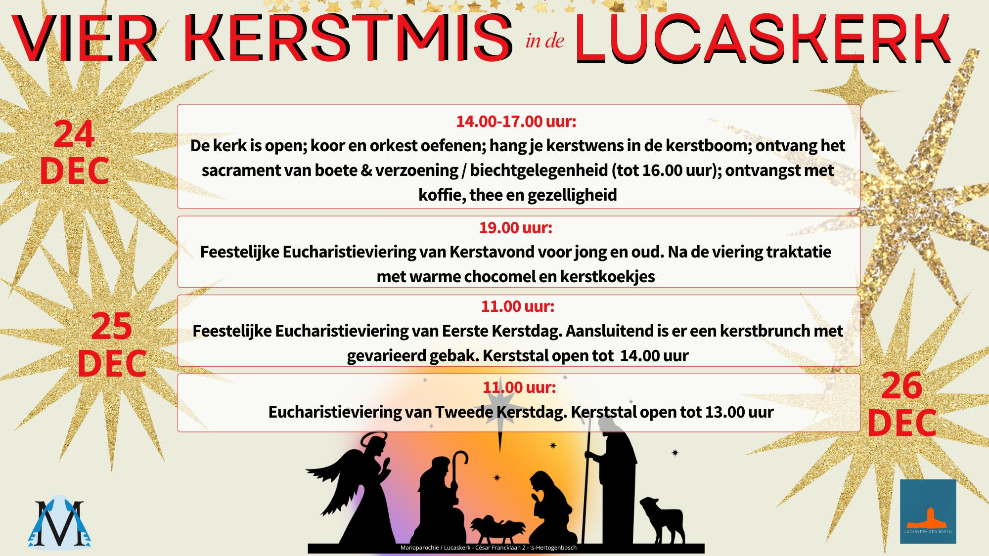 Kerstmis in Lucaskerk Kerstmis in Lucaskerk